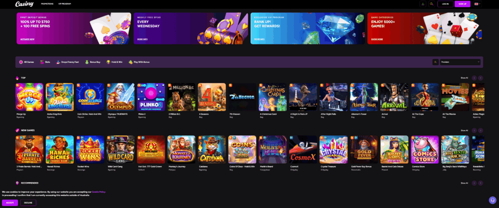 Experience the Excitement Casiny Casino